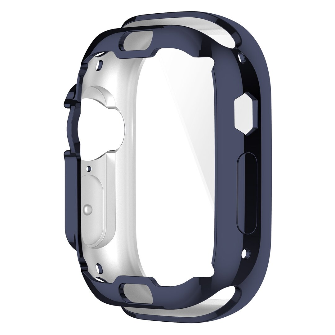 Apple Watch Ultra TPU-H&uuml;lle - Vollst&auml;ndig gesch&uuml;tzt - Dunkelblau - Geeignet f&uuml;r Apple Watch 49mm (Ultra)