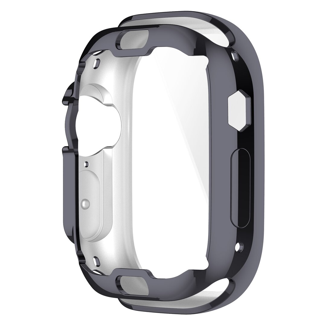Apple Watch Ultra TPU H&uuml;lle - Vollst&auml;ndig gesch&uuml;tzt - Space Grau - Geeignet f&uuml;r Apple Watch 49mm (Ultra)