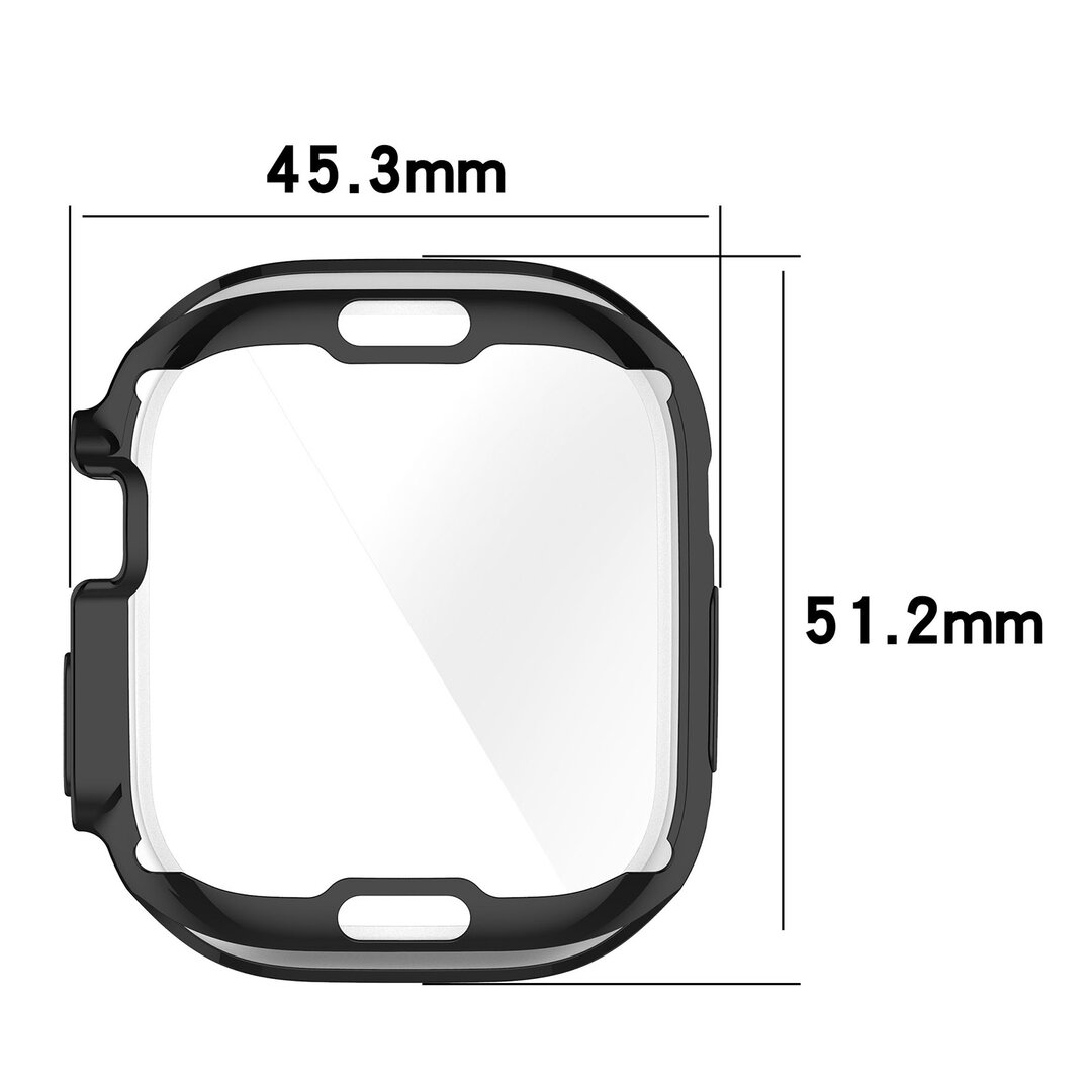 Apple Watch Ultra TPU-H&uuml;lle - Vollst&auml;ndig gesch&uuml;tzt - Gold - Geeignet f&uuml;r Apple Watch 49mm (Ultra)