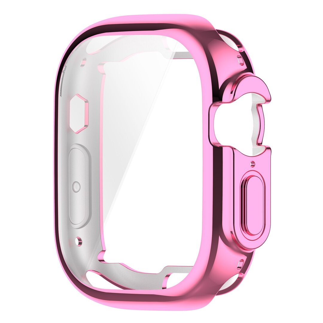 Apple Watch Ultra TPU Geh&auml;use - Vollst&auml;ndig gesch&uuml;tzt - Pink - Geeignet f&uuml;r Apple Watch 49mm
