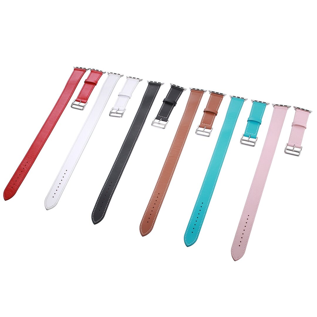 Kakapi Double Strap Armband - T&uuml;rkis - Geeignet f&uuml;r Apple Watch 44mm / 45mm / 46mm / 49mm