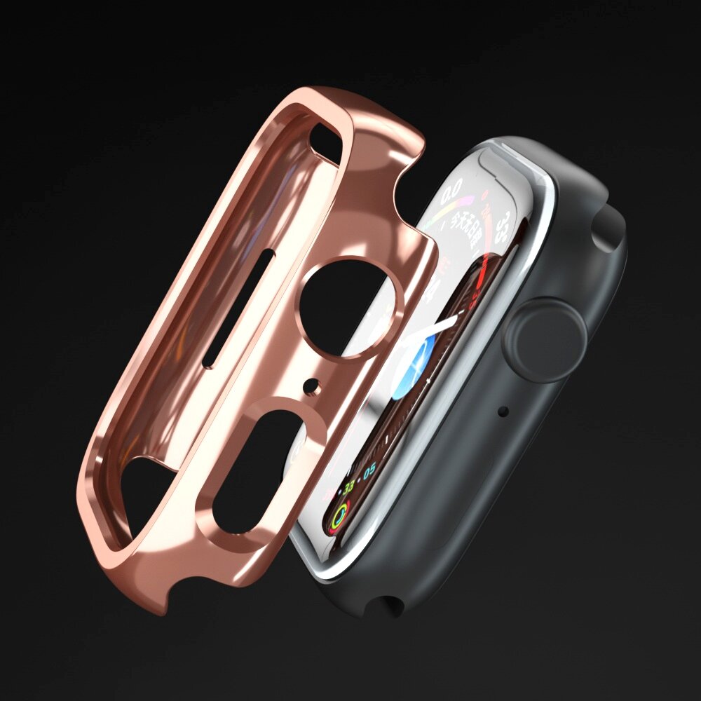 Hartschalengeh&auml;use 41mm - Ros&eacute;gold (gl&auml;nzend) - Passend f&uuml;r Apple Watch 41mm