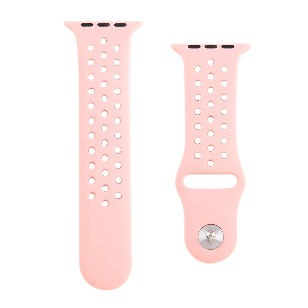 Holow Edition Sportarmband - Rosa - Geeignet f&uuml;r Apple Watch 44mm / 45mm / 46mm / 49mm