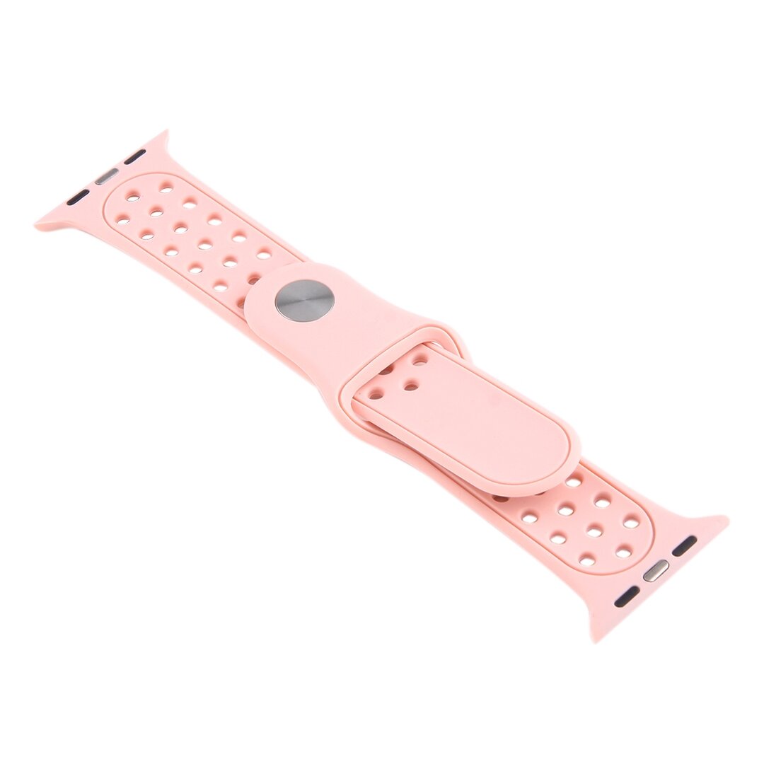 Holow Edition Sportarmband - Rosa - Geeignet f&uuml;r Apple Watch 44mm / 45mm / 46mm / 49mm