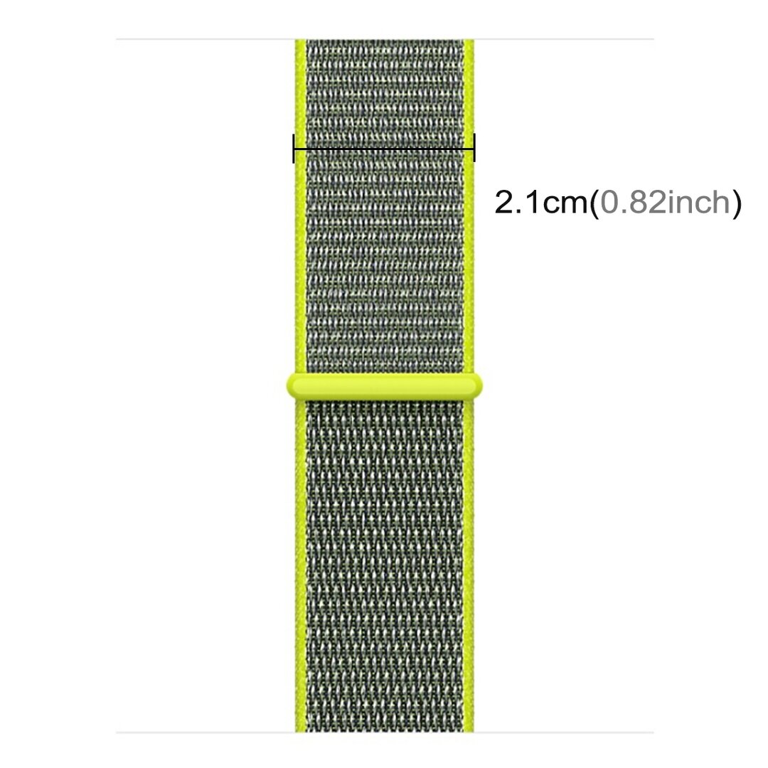 Sport Loop Armband - Gr&uuml;n - Geeignet f&uuml;r Apple Watch 38mm / 40mm / 41mm / 42mm