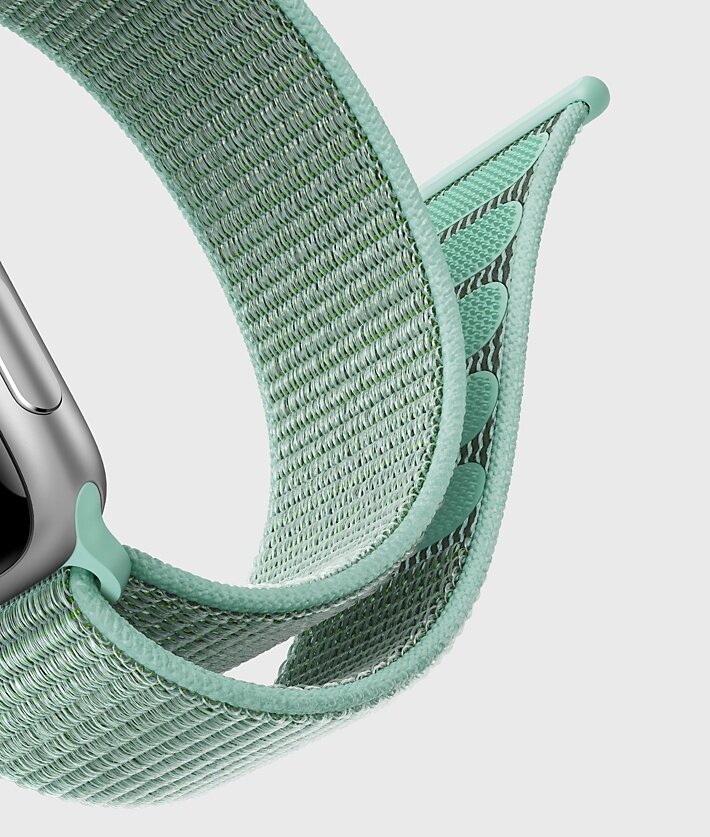 Sport Loop Armband - Mintgr&uuml;n - Geeignet f&uuml;r Apple Watch 38mm / 40mm / 41mm / 42mm