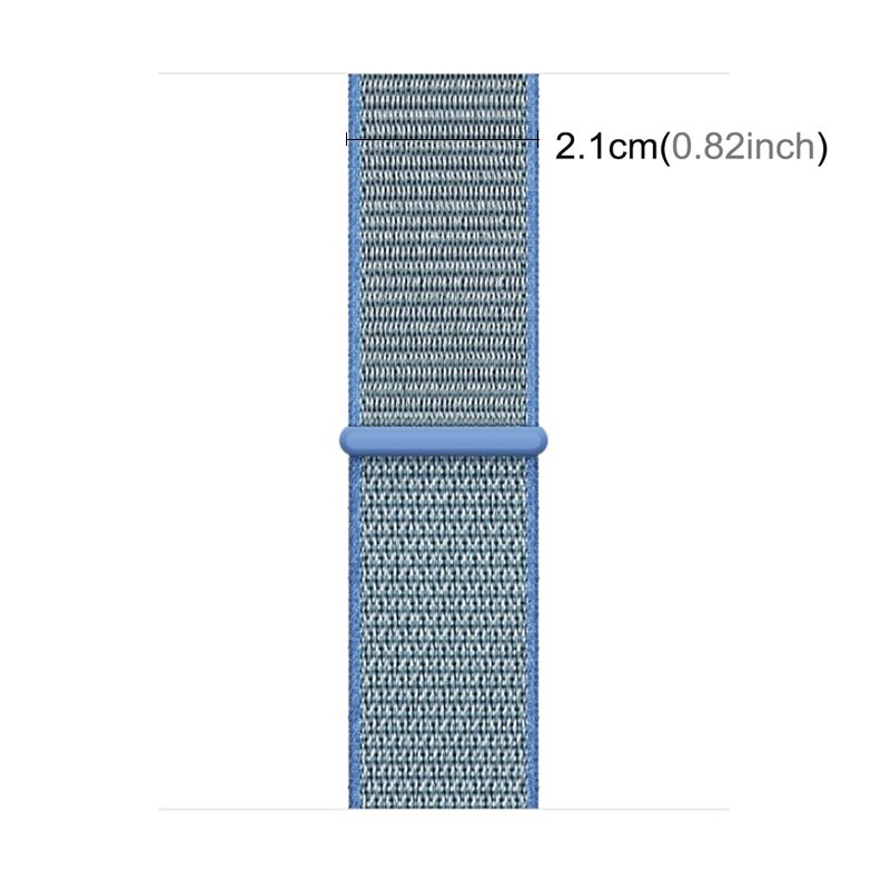 Sport Loop Armband - Blau - Geeignet f&uuml;r Apple Watch 38mm / 40mm / 41mm / 42mm