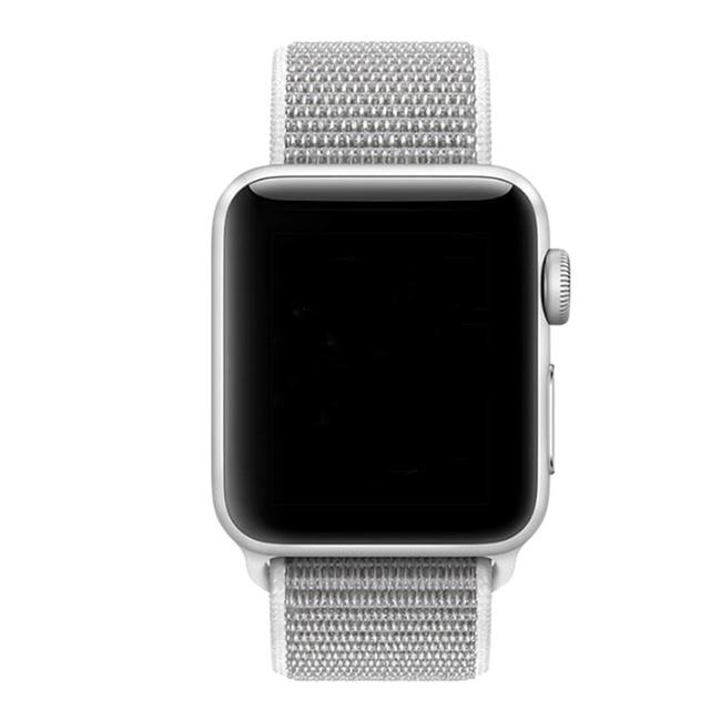 Sport Loop Armband - Hellgrau - Geeignet f&uuml;r Apple Watch 44mm / 45mm / 46mm / 49mm