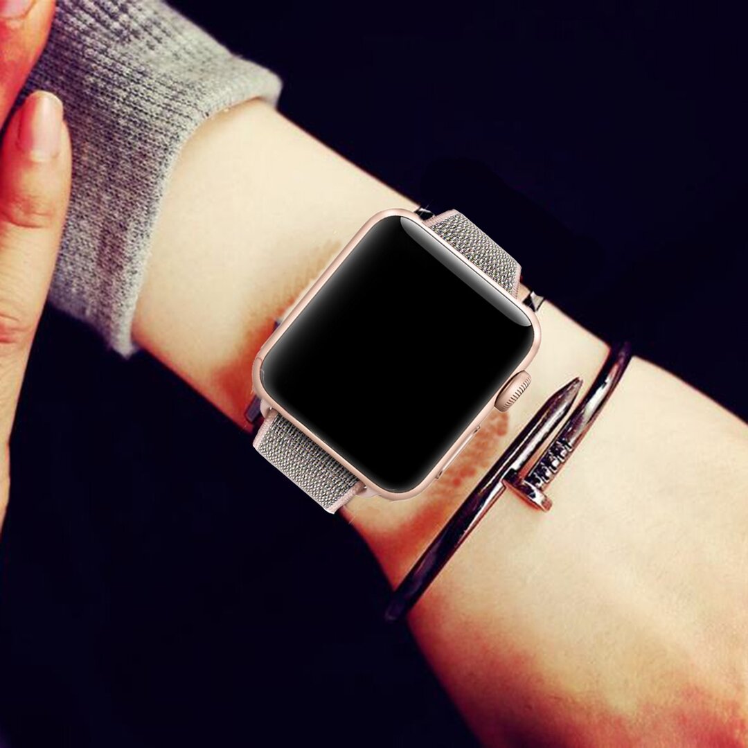 Sport Loop Armband - Pink - Geeignet f&uuml;r Apple Watch 44mm / 45mm / 46mm / 49mm