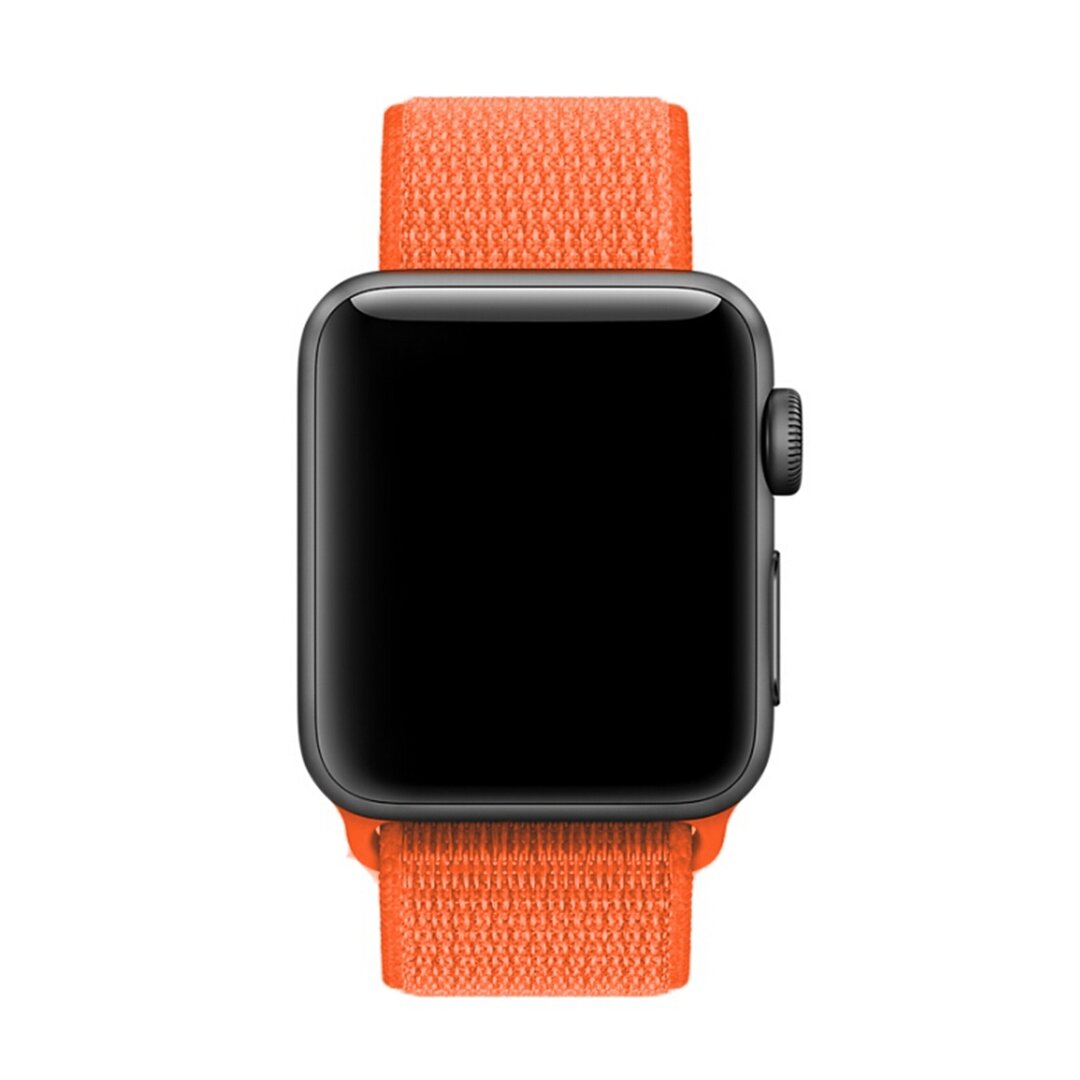 Sport Loop Armband - Orange - Geeignet f&uuml;r Apple Watch 44mm / 45mm / 46mm / 49mm