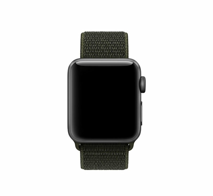 Sport Loop Armband - Armeegr&uuml;n - Geeignet f&uuml;r Apple Watch 44mm / 45mm / 46mm / 49mm