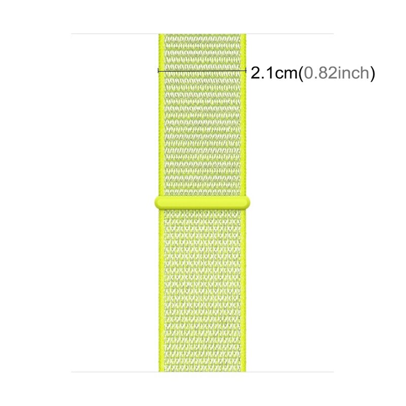 Sport Loop Armband - Neongr&uuml;n - Geeignet f&uuml;r Apple Watch 44mm / 45mm / 46mm / 49mm