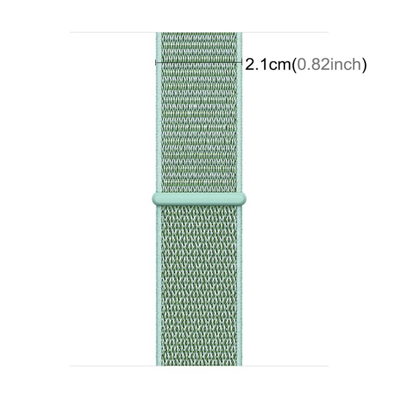 Sport Loop Armband - Mintgr&uuml;n - Geeignet f&uuml;r Apple Watch 44mm / 45mm / 46mm / 49mm