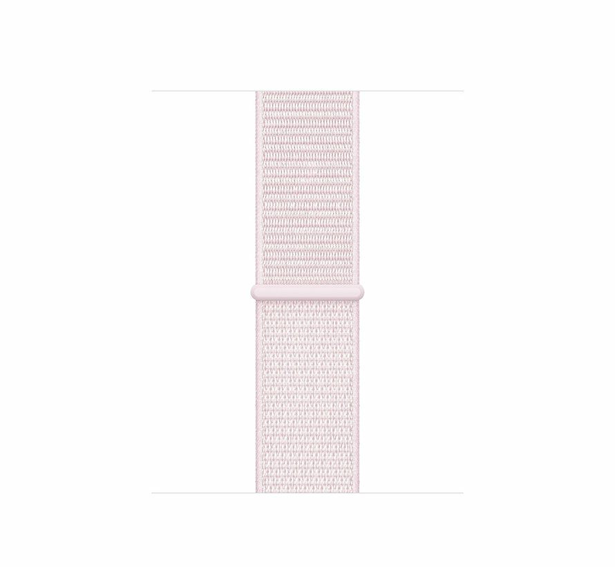Sport Loop Armband - Weiches Rosa - Geeignet f&uuml;r Apple Watch 44mm / 45mm / 46mm / 49mm