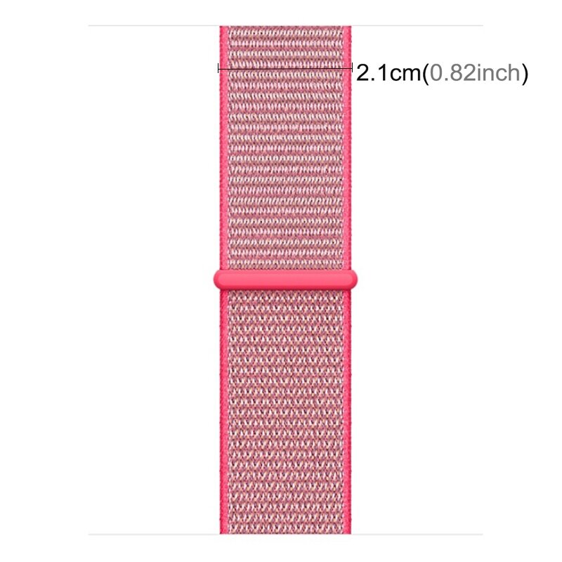 Sport Loop Armband - Pink - Geeignet f&uuml;r Apple Watch 44mm / 45mm / 46mm / 49mm