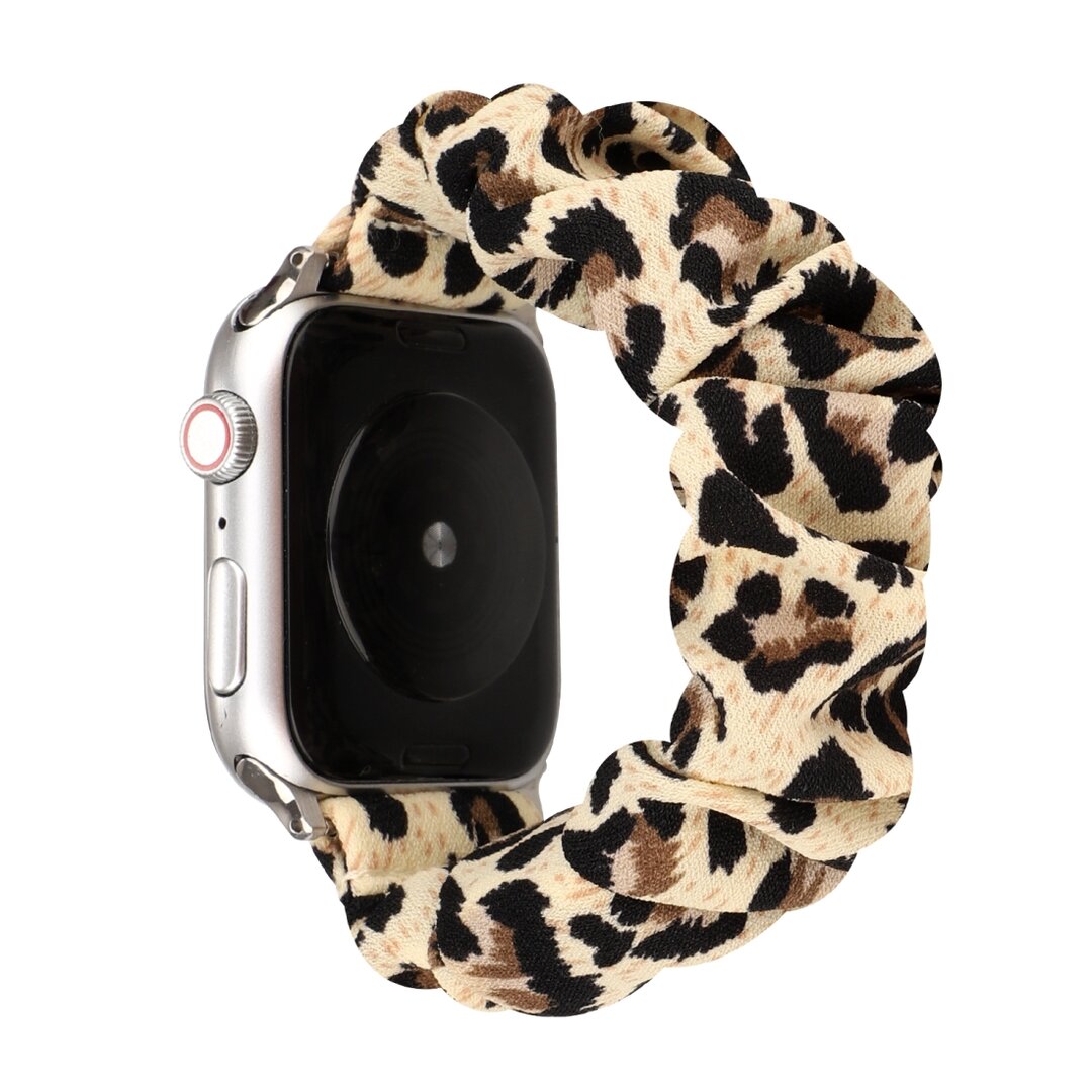 Elastisches Armband - Panther-Druck - Geeignet f&uuml;r Apple Watch 44mm / 45mm / 46mm / 49mm