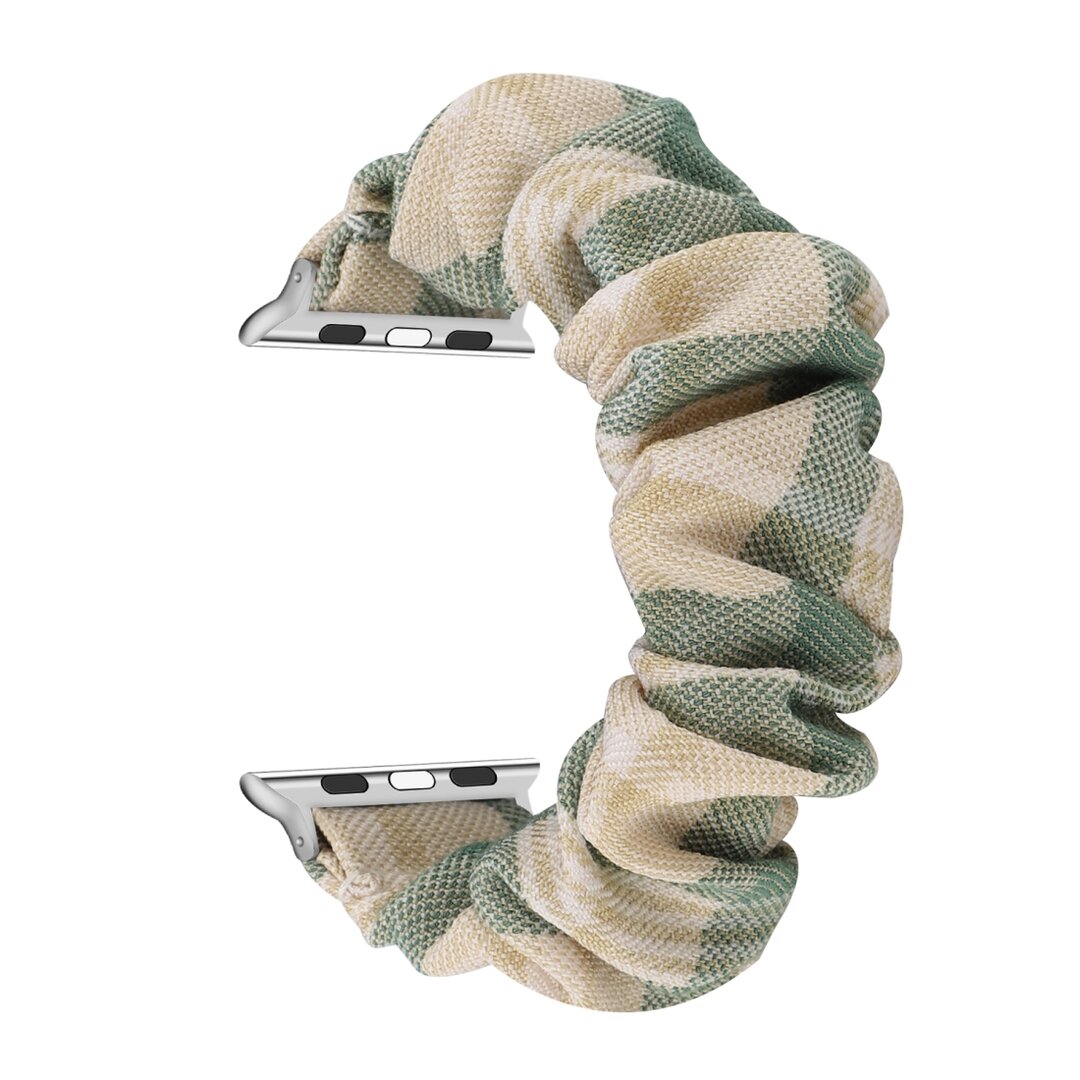 Elastisches Armband - Khaki / Gr&uuml;n - Geeignet f&uuml;r Apple Watch 44mm / 45mm / 46mm / 49mm