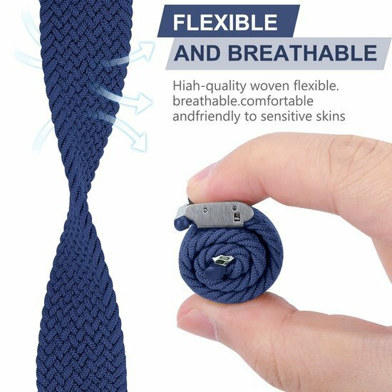Geflochtenes Armband - Blau - Geeignet f&uuml;r Apple Watch 38mm / 40mm / 41mm / 42mm