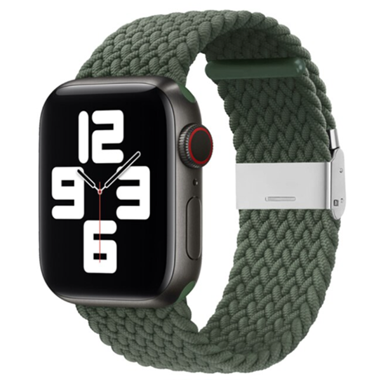Geflochtenes Armband - Gr&uuml;n - Geeignet f&uuml;r Apple Watch 38mm / 40mm / 41mm / 42mm