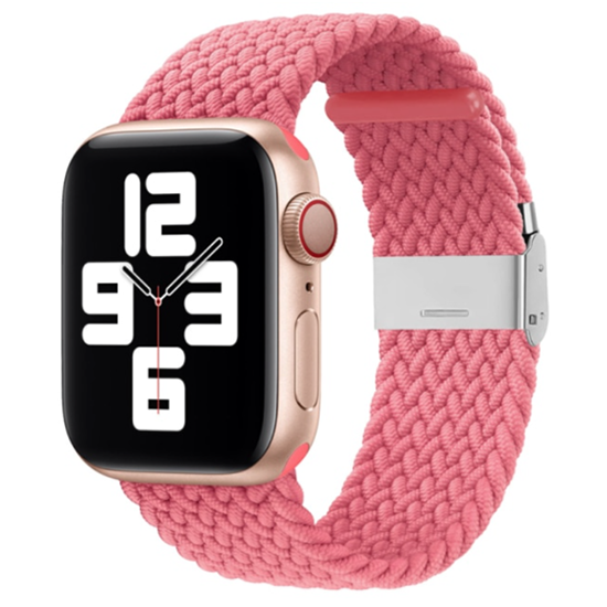 Geflochtenes Armband - Rosa - Geeignet f&uuml;r Apple Watch 44mm / 45mm / 46mm / 49mm