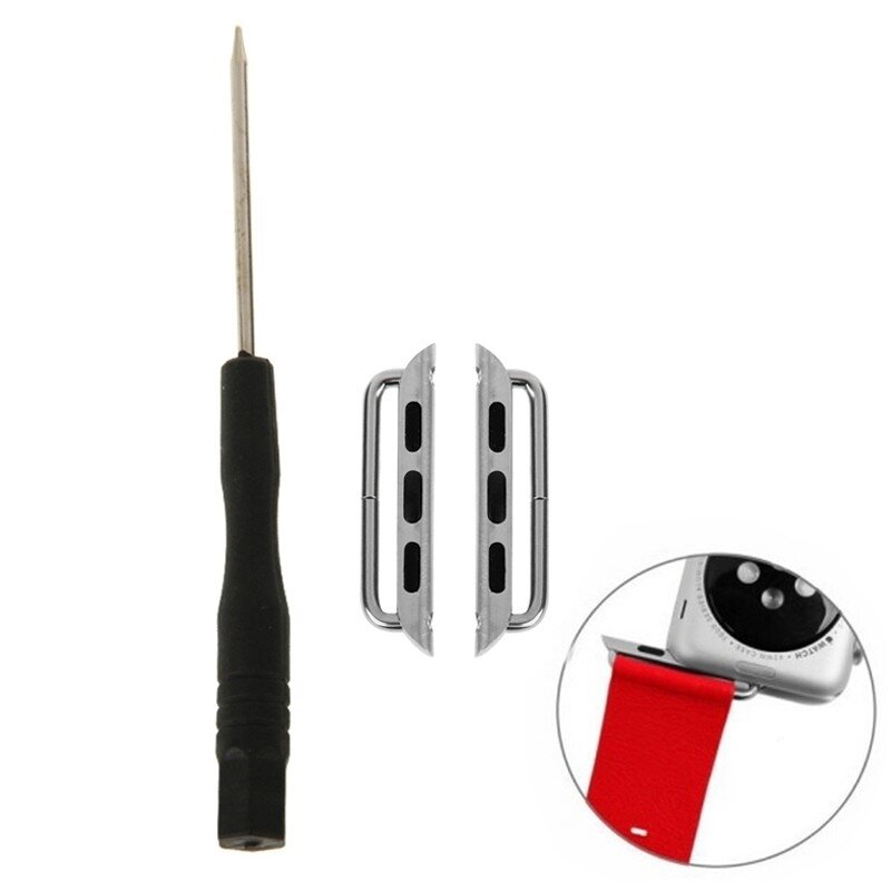 Metallbandanschluss - Silber - Geeignet f&uuml;r Apple Watch 44mm / 45mm / 46mm / 49mm