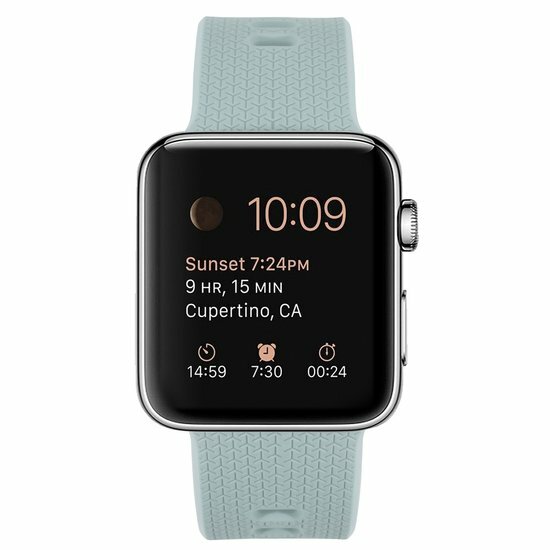 Gemustertes Silikonarmband - Smaragdgr&uuml;n - Geeignet f&uuml;r Apple Watch 38mm / 40mm / 41mm / 42mm