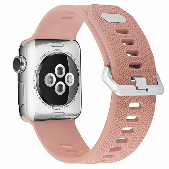 Gemustertes Silikonarmband - Retro Rose - Geeignet f&uuml;r Apple Watch 44mm / 45mm / 46mm / 49mm