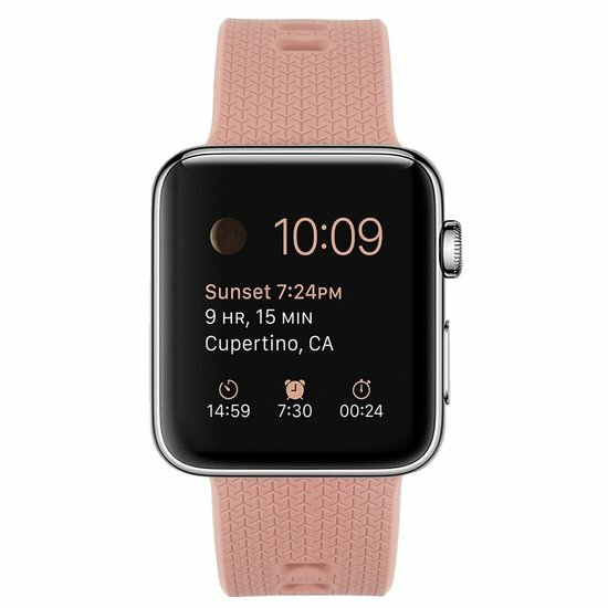 Gemustertes Silikonarmband - Retro Rose - Geeignet f&uuml;r Apple Watch 44mm / 45mm / 46mm / 49mm
