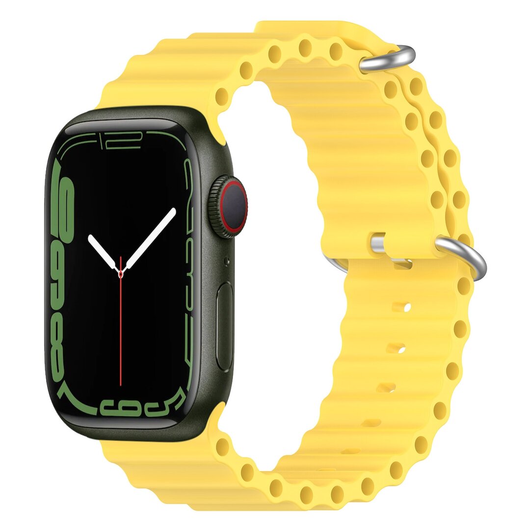 Ocean Armband - Gelb - Geeignet f&uuml;r Apple Watch 38mm / 40mm / 41mm / 42mm