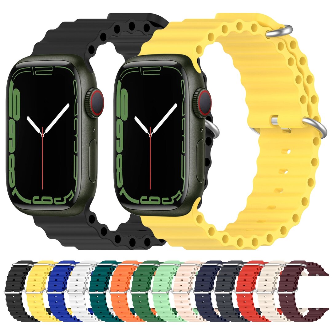 Armband Ocean - Dunkelblau - Geeignet f&uuml;r Apple Watch 38mm / 40mm / 41mm / 42mm