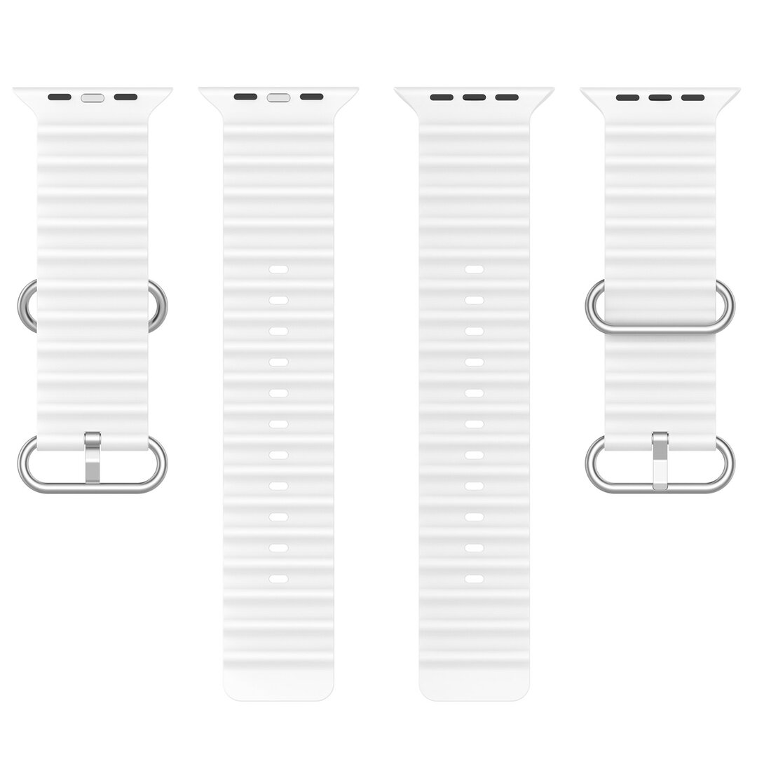 Ocean Armband - Wei&szlig; - Geeignet f&uuml;r Apple Watch 44mm / 45mm / 46mm / 49mm