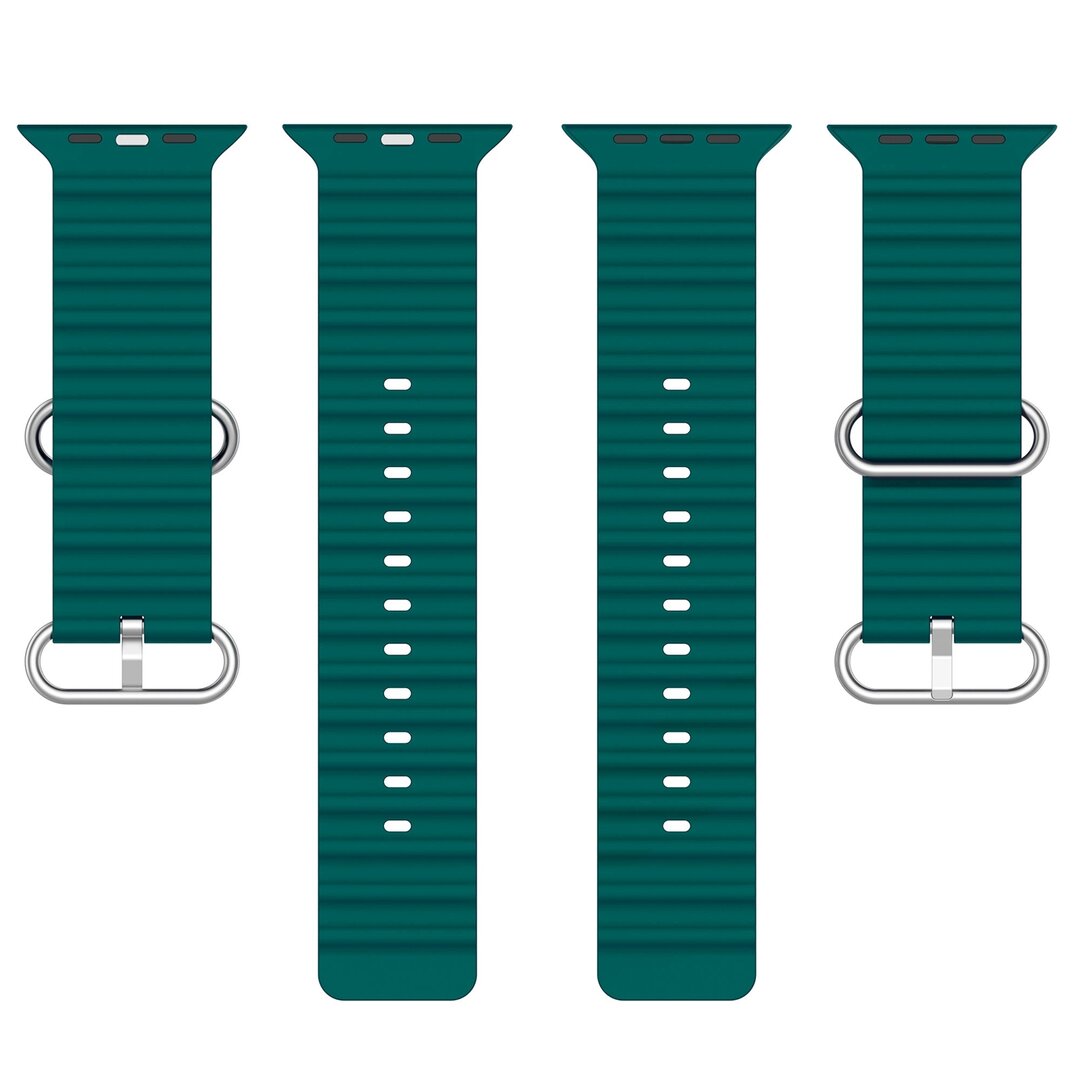 Armband Ocean - Dunkelgr&uuml;n - Geeignet f&uuml;r Apple Watch 44mm / 45mm / 46mm / 49mm