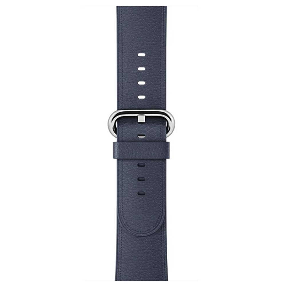 Klassisches Lederarmband - Mitternachtsblau - Geeignet f&uuml;r Apple Watch 38mm / 40mm / 41mm / 42mm