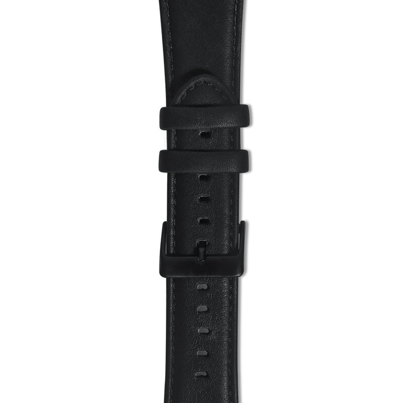 Luxus-Echtlederarmband - Schwarz - Geeignet f&uuml;r Apple Watch 38mm / 40mm / 41mm / 42mm