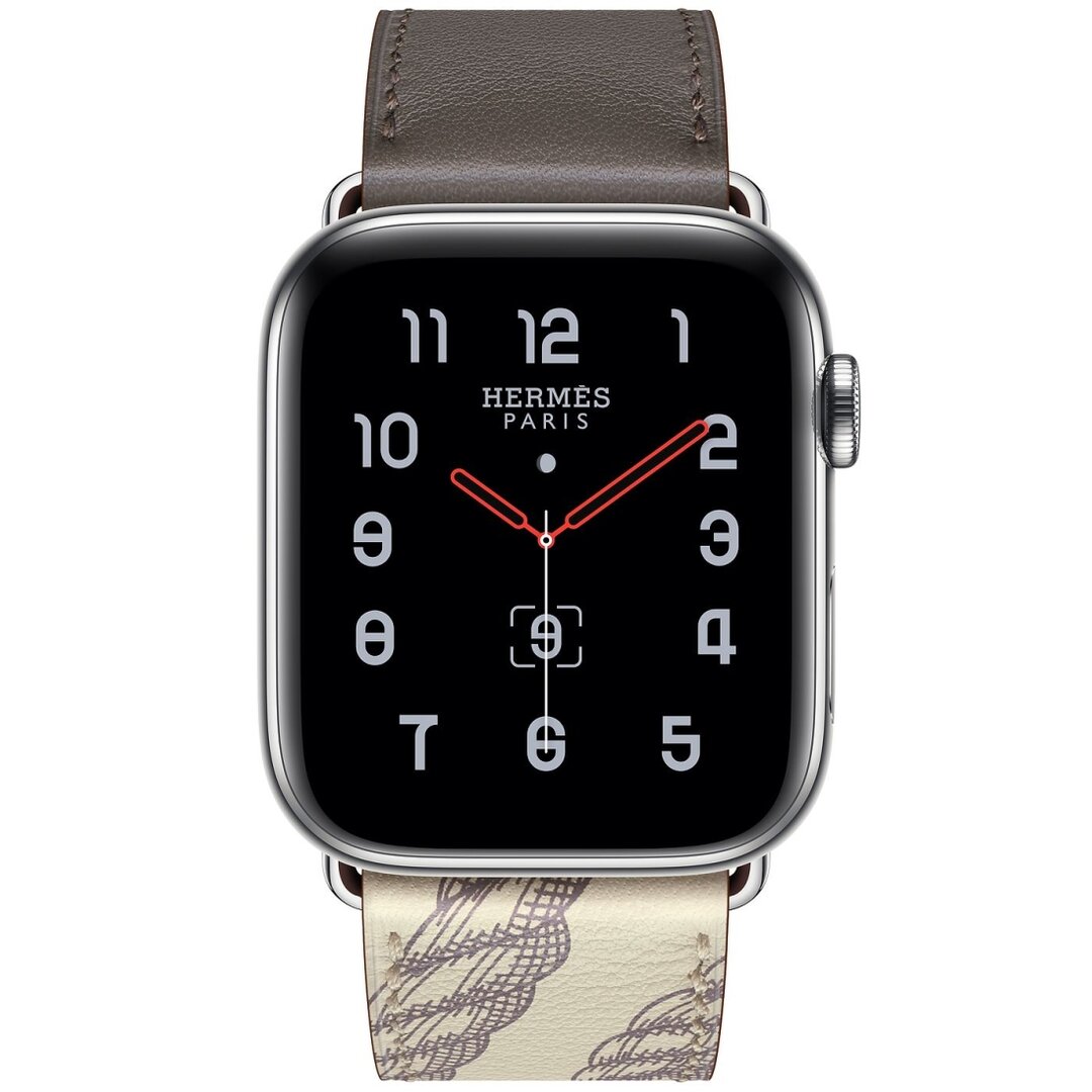 Lederarmband mit Druck - Braun - Geeignet f&uuml;r Apple Watch 38mm / 40mm / 41mm / 42mm