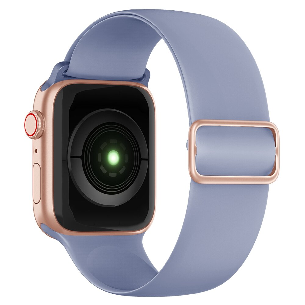 Elastisches Solo Loop Armband - Lavendel - Geeignet f&uuml;r Apple Watch 44mm / 45mm / 46mm / 49mm