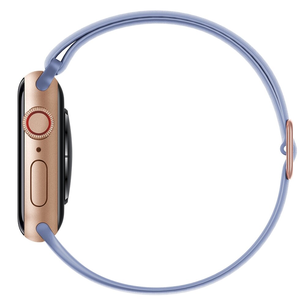 Elastisches Solo Loop Armband - Lavendel - Geeignet f&uuml;r Apple Watch 44mm / 45mm / 46mm / 49mm