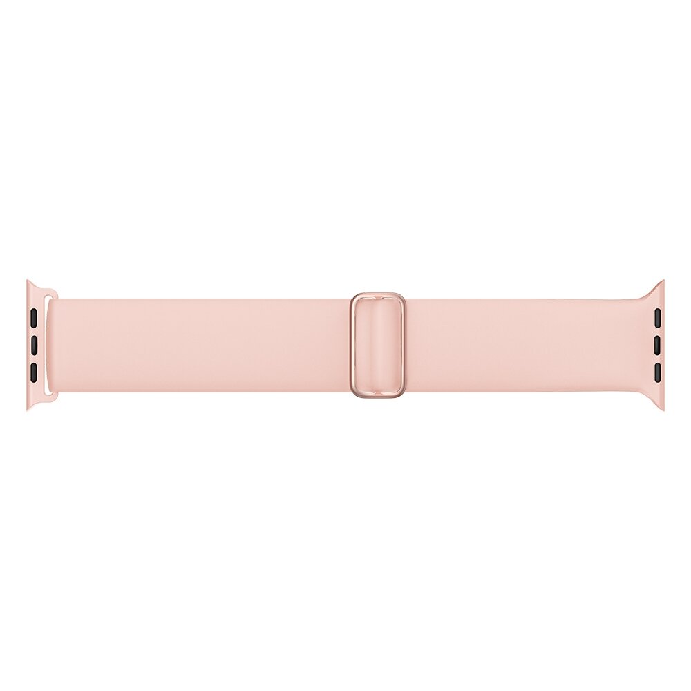 Elastisches Solo Loop Armband - Rosa - Geeignet f&uuml;r Apple Watch 44mm / 45mm / 46mm / 49mm