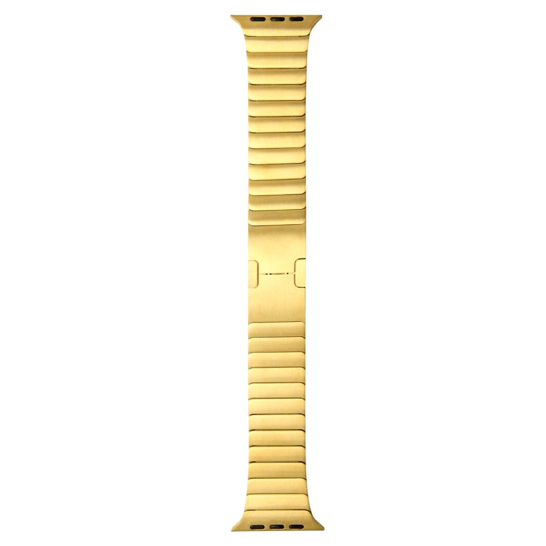 Gliederarmband Edelstahlband - Gold - Geeignet f&uuml;r Apple Watch 38mm / 40mm / 41mm / 42mm