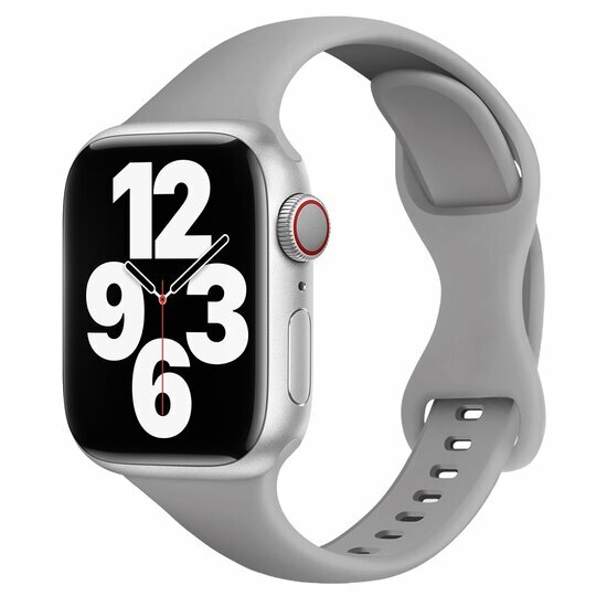 Sportarmband Slim Fit - Grau - Geeignet f&uuml;r Apple Watch 38mm / 40mm / 41mm / 42mm