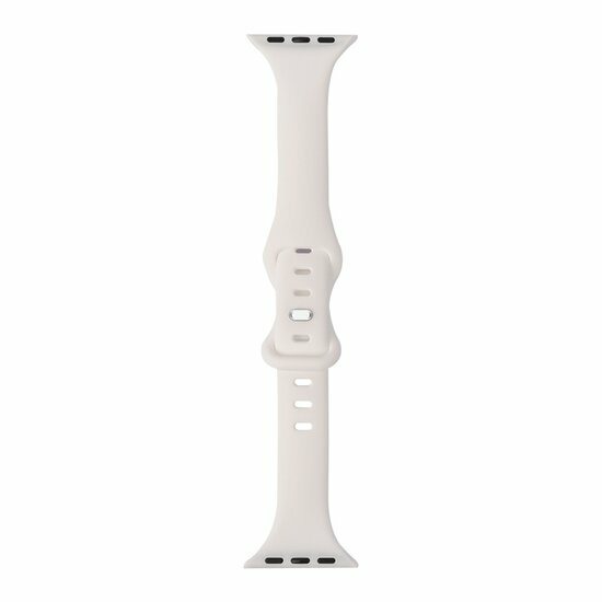 Sportarmband Slim Fit - Wei&szlig; - Geeignet f&uuml;r Apple Watch 44mm / 45mm / 46mm / 49mm