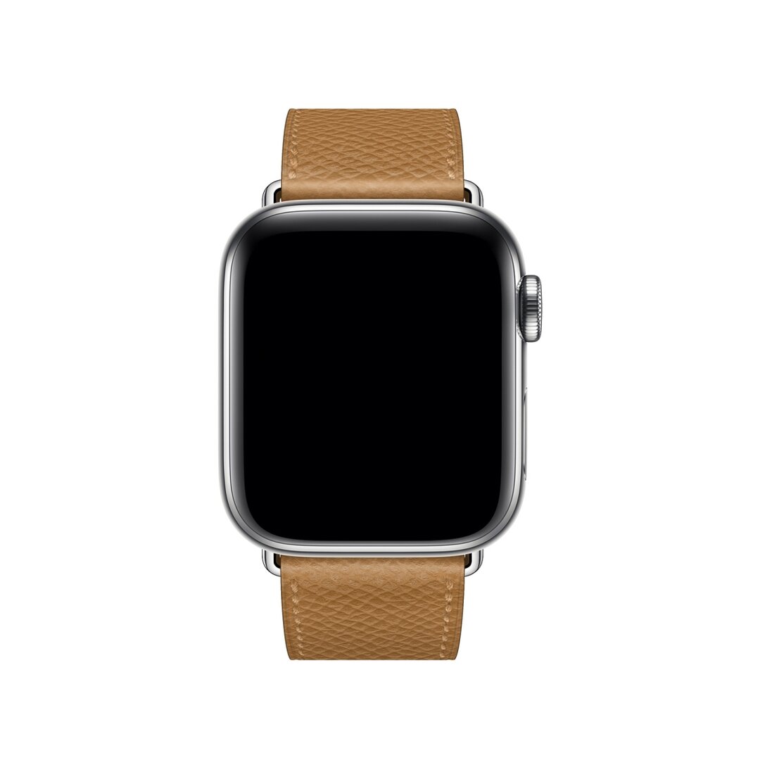 Lederarmband - Hellbraun - Geeignet f&uuml;r Apple Watch 38mm / 40mm / 41mm / 42mm