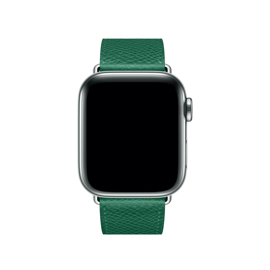 Lederarmband - Gr&uuml;n - Geeignet f&uuml;r Apple Watch 38mm / 40mm / 41mm / 42mm