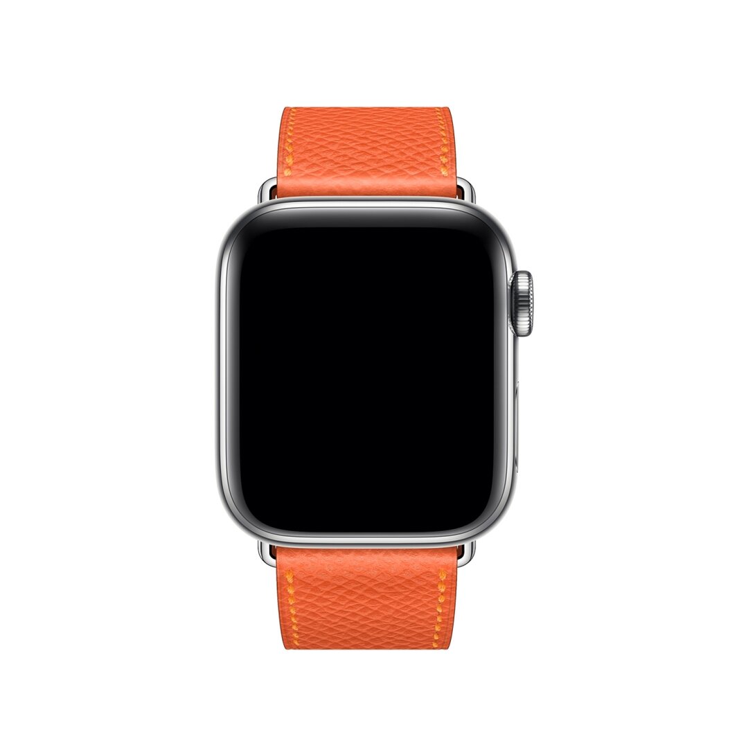 Lederarmband - Orange - Geeignet f&uuml;r Apple Watch 38mm / 40mm / 41mm / 42mm