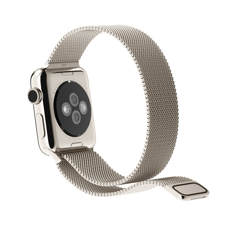Milanaise-Edelstahlband - Polarstern - Passend f&uuml;r Apple Watch 38mm / 40mm / 41mm / 42mm