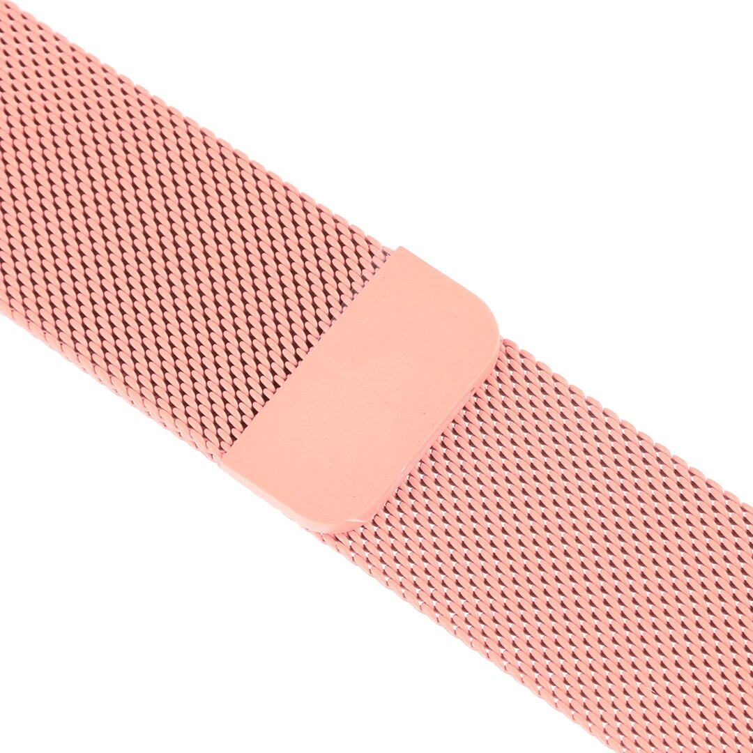 Milanaise-Edelstahlarmband - Rosa - Geeignet f&uuml;r Apple Watch 44mm / 45mm / 46mm / 49mm
