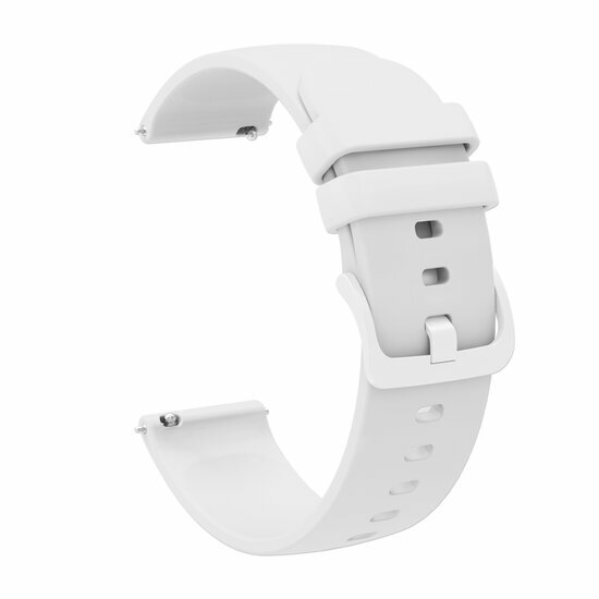 Garmin Venu 3s / Vivoactive 4s / Venu 2s / Vivomove 3s / Forerunner 255s - Weiches Silikonband - Wei&szlig;