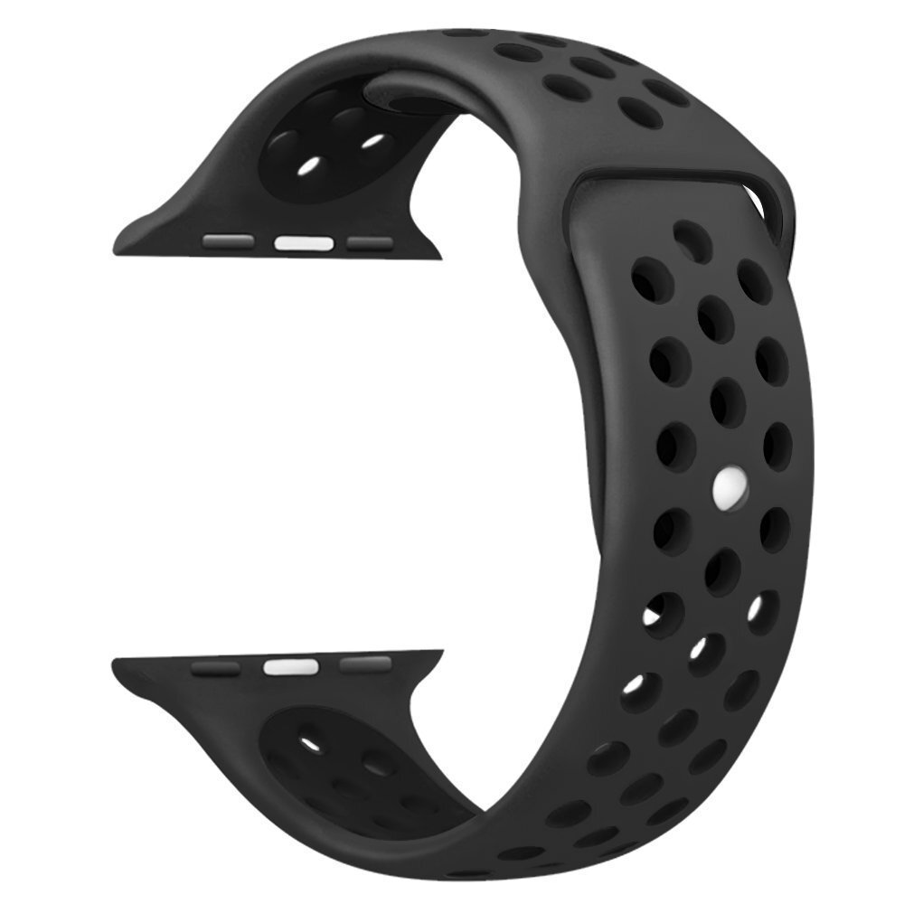 Sportarmband - Gr&ouml;&szlig;e: S/M - Schwarz - Geeignet f&uuml;r Apple Watch 38mm / 40mm / 41mm / 42mm
