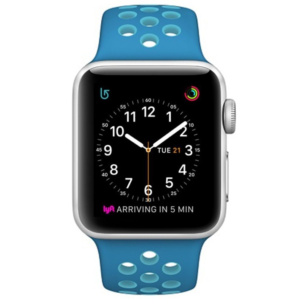 Sportarmband - Gr&ouml;&szlig;e: S/M - Blau - Geeignet f&uuml;r Apple Watch 38mm / 40mm / 41mm / 42mm