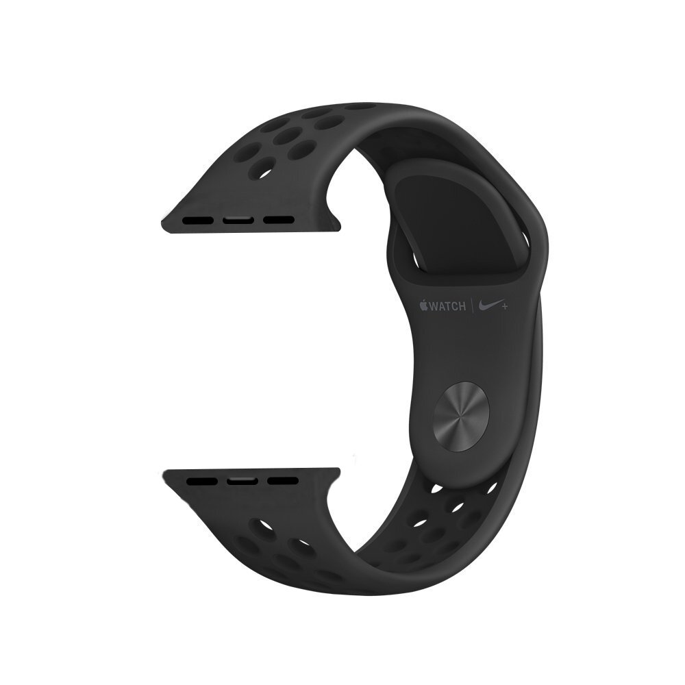 Sportarmband - Gr&ouml;&szlig;e: M/L - Schwarz - Geeignet f&uuml;r Apple Watch 44mm / 45mm / 46mm / 49mm